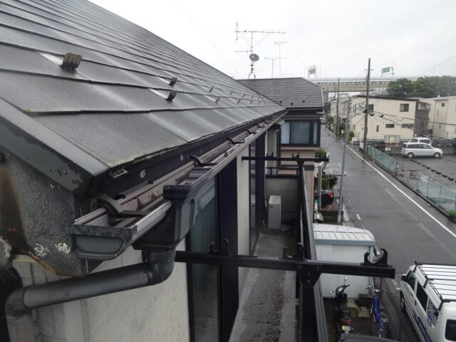 雨樋・破風板 施工前