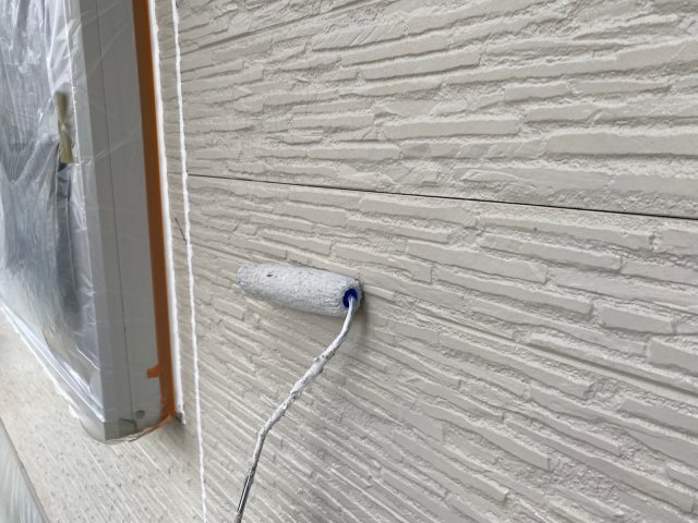 外壁 下塗り作業