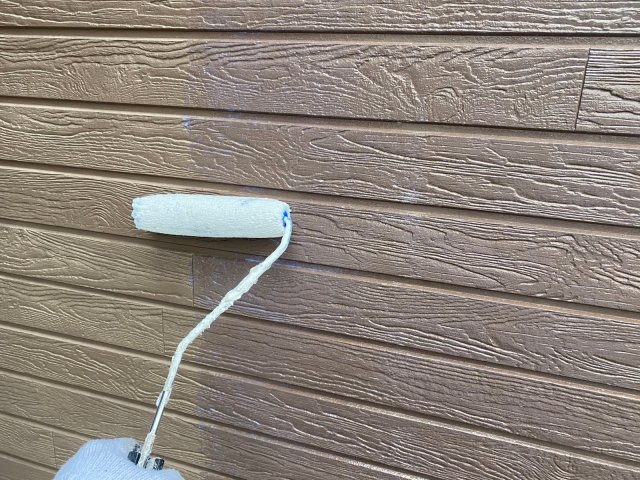 外壁 下塗り作業