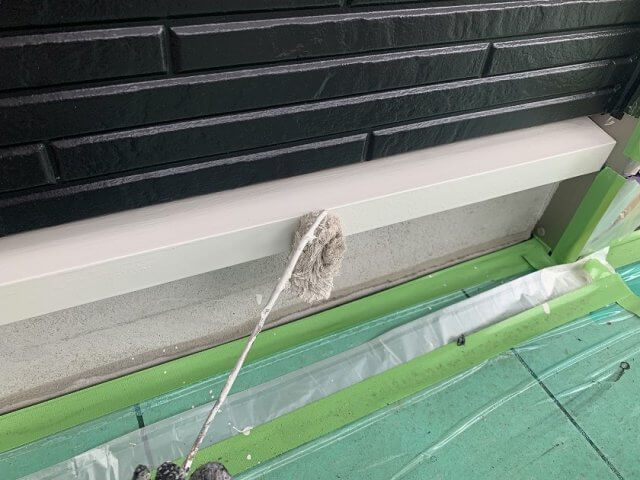 水切り 上塗り作業