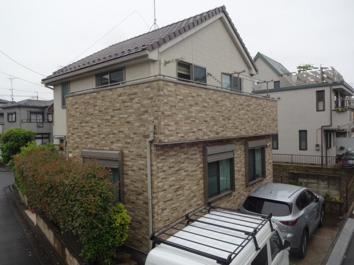 さいたま市桜区 外壁塗装 クリヤーと低汚染塗料 ミヤケン浦和店