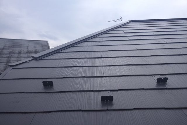 ふじみ野市 屋根外壁塗装工事 1年点検 スレート屋根 ミヤケン