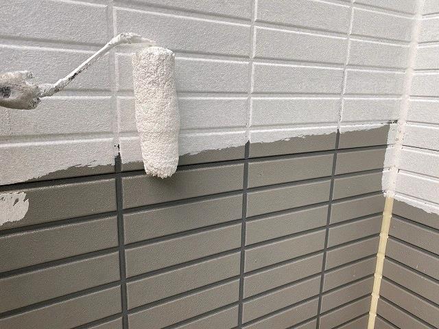 さいたま市北区 外壁塗装工事 下塗り お客様の声 ミヤケン