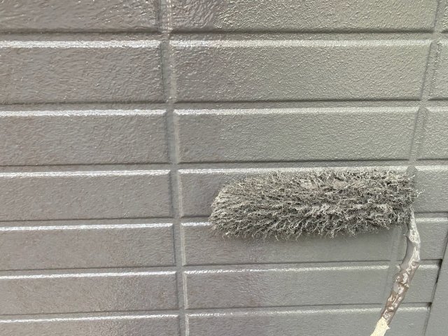 さいたま市北区 外壁塗装工事 上塗り1回目 お客様の声 ミヤケン