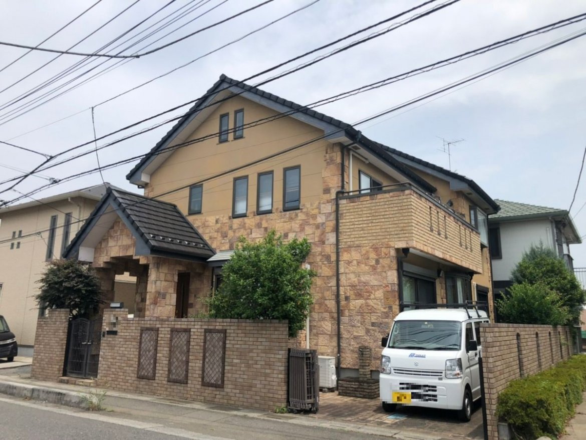 さいたま市見沼区 外壁塗装工事 施工前 お客様の声 ミヤケン