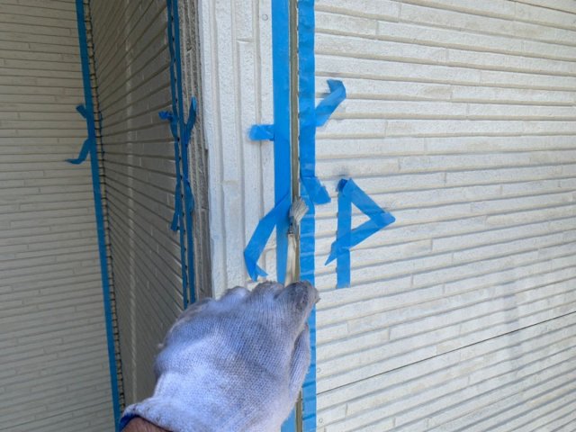 さいたま市 屋根外壁塗装工事 コーキングプライマー塗布 お客様の声 ミヤケン