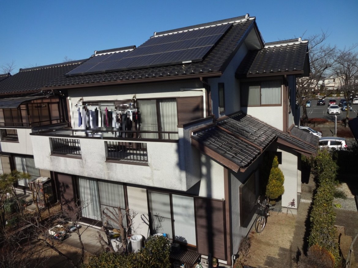 川越市 外壁塗装工事 施工前全体写真 お客様の声 ミヤケン