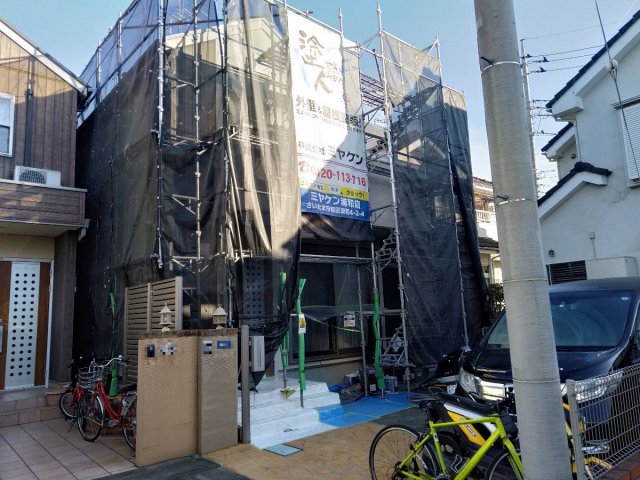 さいたま市 屋根外壁塗装工事 足場組立 お客様の声 ミヤケン