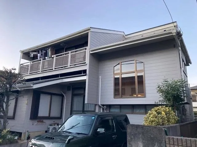 さいたま市大宮区 屋根外壁塗装工事 施工後全体写真 お客様の声 ミヤケン