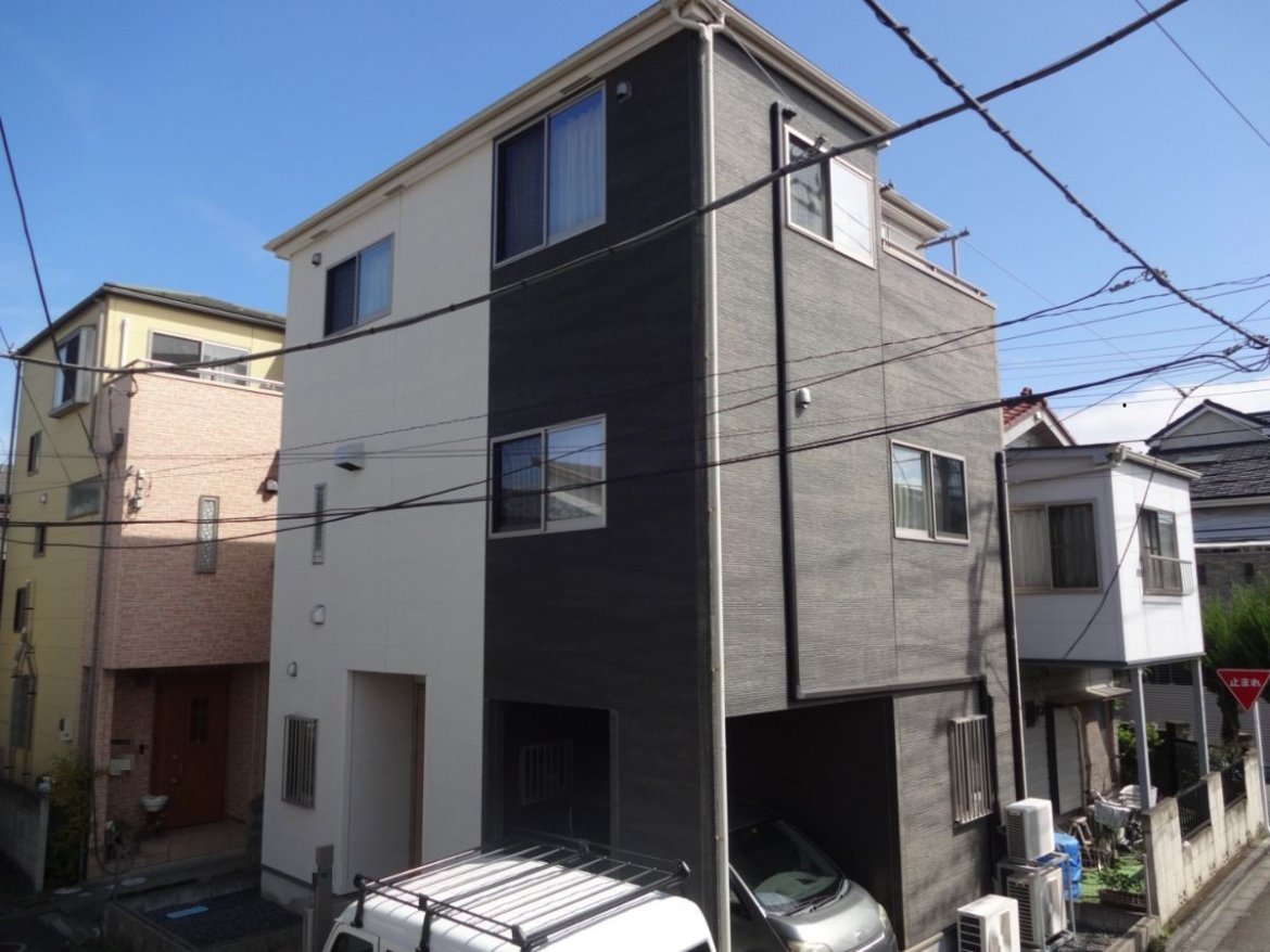 さいたま市 屋根外壁塗装工事 施工前全体写真 お客様の声 ミヤケン
