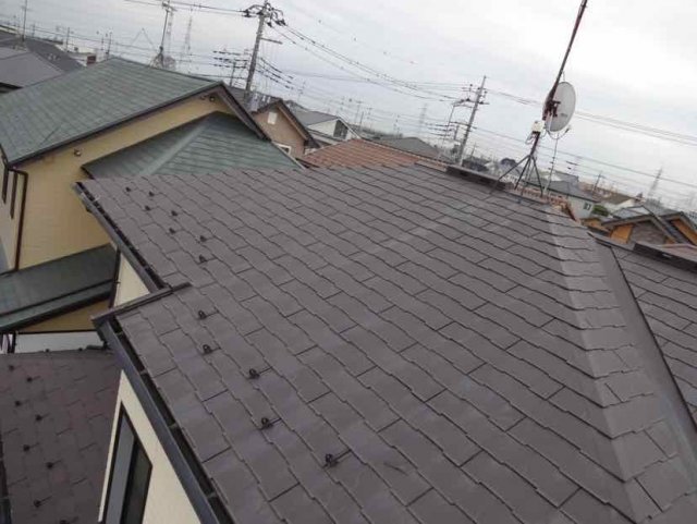 鴻巣市 屋根外壁塗装工事 コロニアル屋根 定期点検 7年点検 ミヤケン