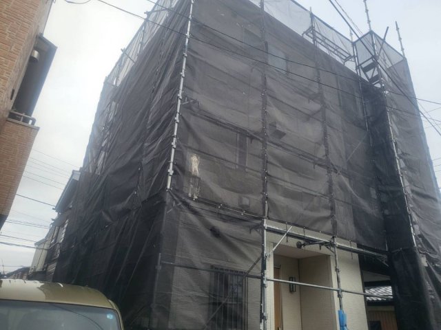 さいたま市 屋根外壁塗装工事 足場組立 お客様の声 ミヤケン