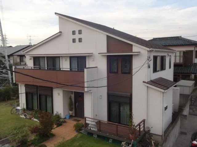 さいたま市大宮区 屋根外壁塗装工事 施工前写真 お客様の声 ミヤケン