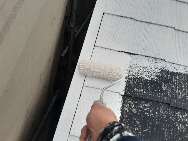 さいたま市桜区 屋根外壁塗装工事 屋根下塗り お客様の声 ミヤケン