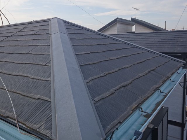 さいたま市見沼区 屋根外壁塗装工事 屋根施工前写真 お客様の声 ミヤケン