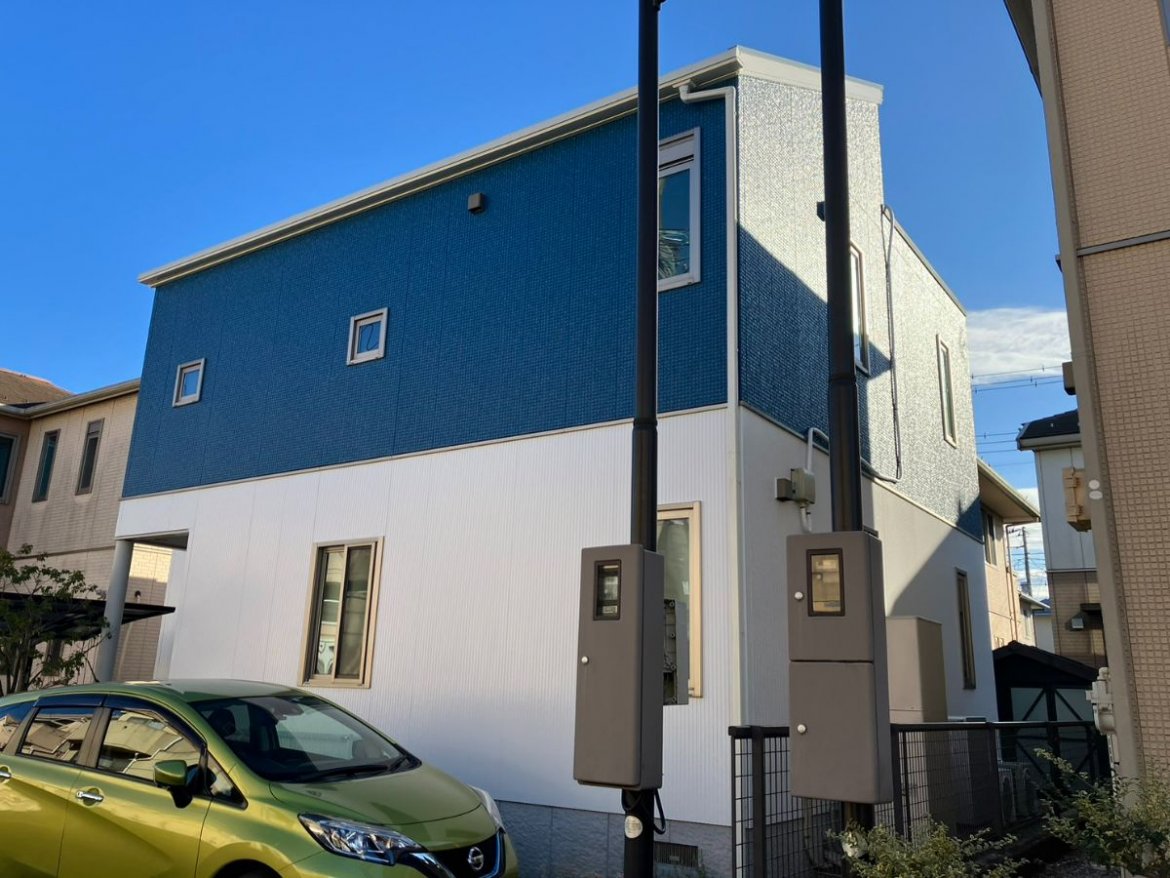 さいたま市見沼区 屋根外壁塗装工事 施工後全体写真 お客様の声 ミヤケン
