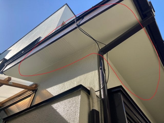 さいたま市中央区 屋根外壁塗装工事 軒裏天井の点検 1年点検 ミヤケン