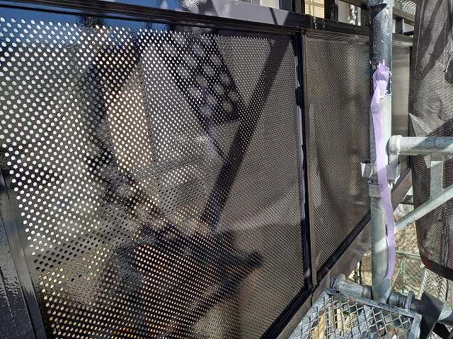 さいたま市南区 屋根外壁塗装工事 バルコニーアルミ完成 お客様の声 ミヤケン