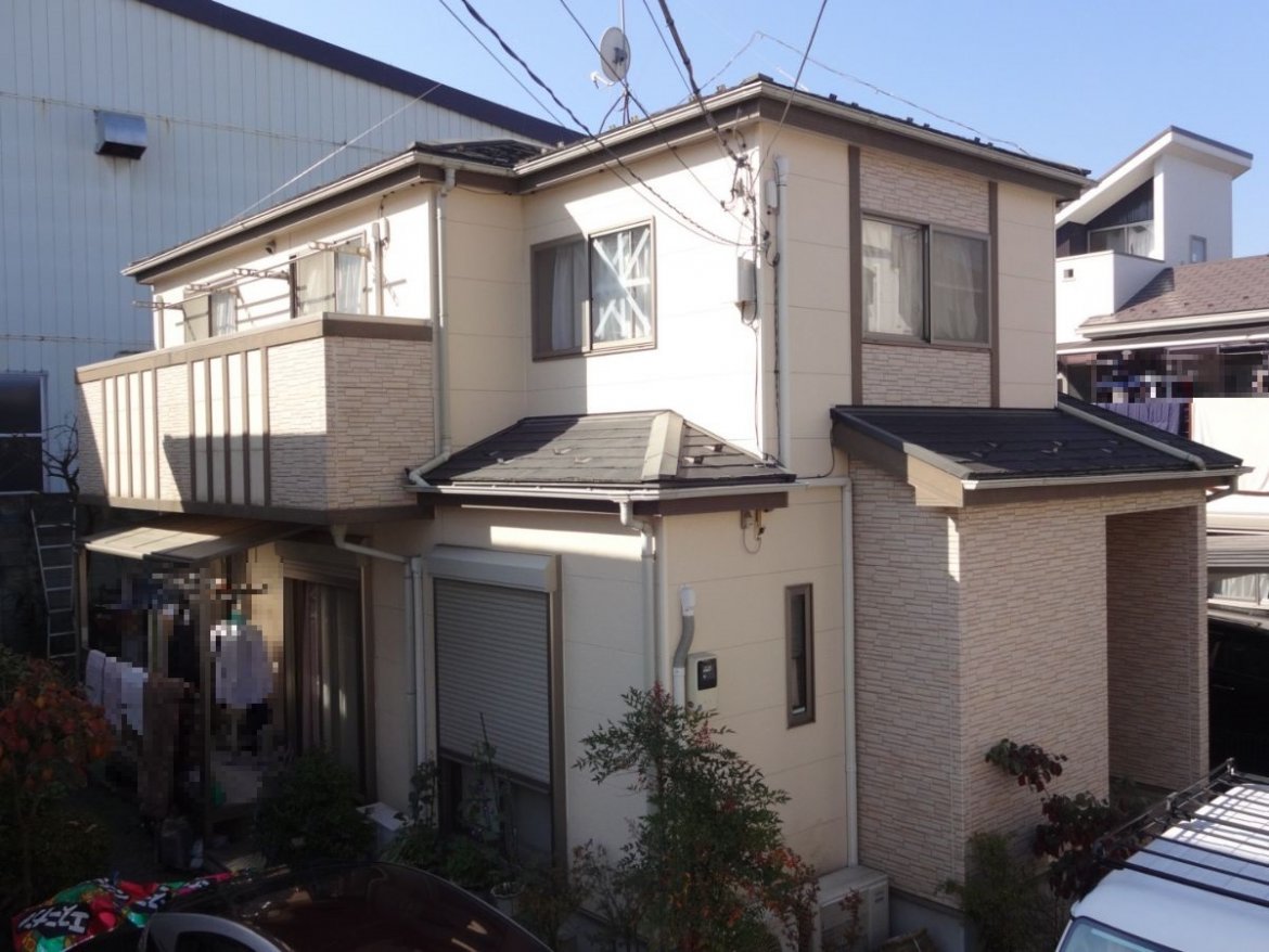 さいたま市桜区 屋根外壁塗装工事 施工前 お客様の声 ミヤケン