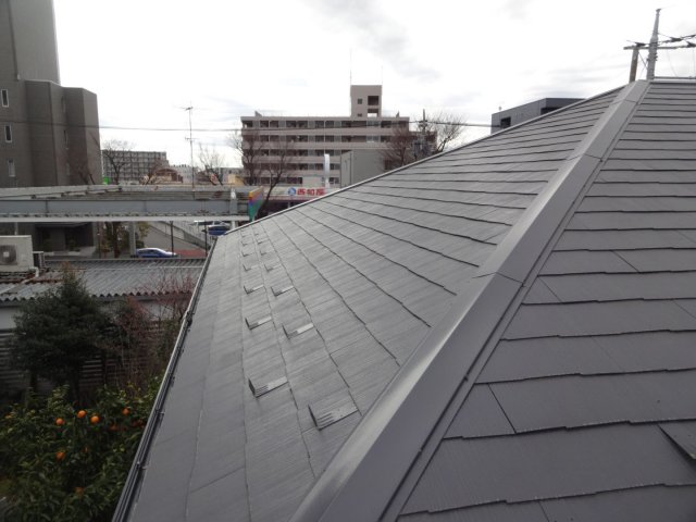 さいたま市中央区 屋根外壁塗装工事 スレート屋根の点検 ミヤケン