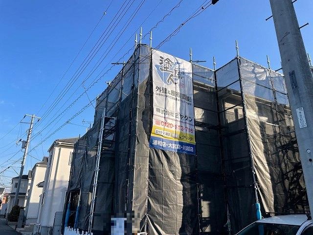 川越市 外壁塗装 足場組み ミヤケン