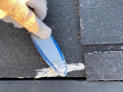 川越市 屋根 ひび割れ補修 ミヤケン