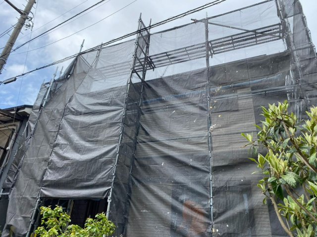 さいたま市西区 外壁塗装 足場組み ミヤケン