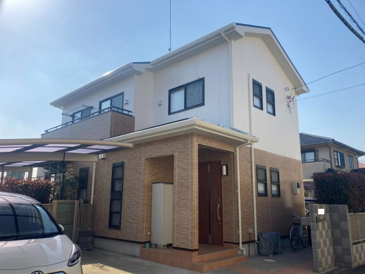 さいたま市岩槻区 屋根外壁塗装工事 施工前 お客様の声 ミヤケン