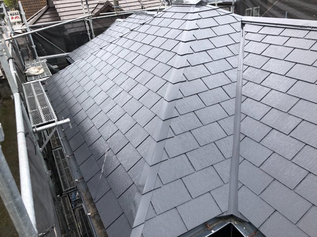 さいたま市桜区 屋根外壁塗装工事 スレート屋根 施工後 お客様の声 ミヤケン