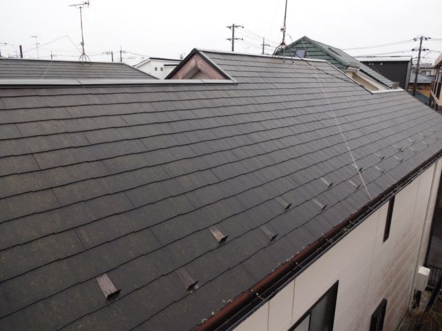 さいたま市西区 屋根外壁塗装工事 屋根施工前 お客様の声 ミヤケン