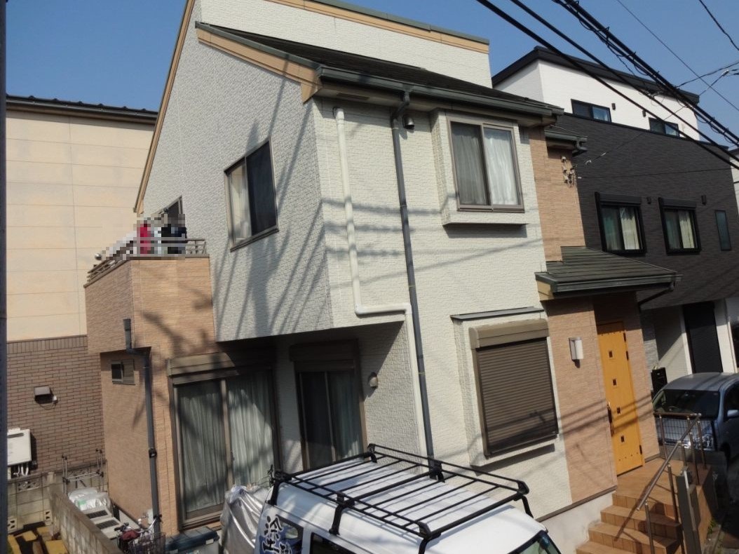 さいたま市南区 屋根外壁塗装工事 施工前全体写真 お客様の声 ミヤケン