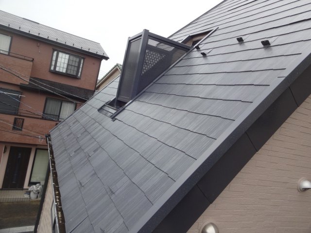 さいたま市南区 屋根外壁塗装工事 スレート屋根の点検 ミヤケン