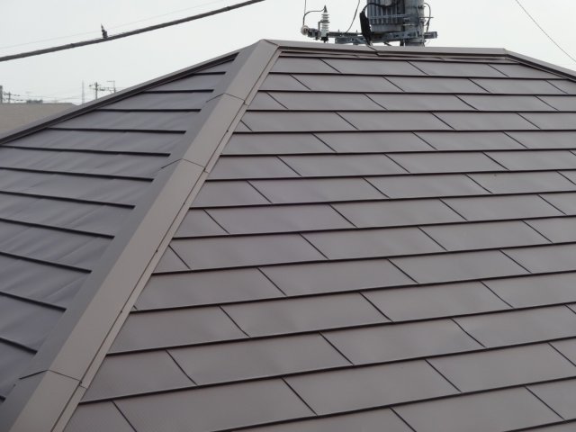 川越市 外壁塗装工事 屋根カバー 1年点検 ミヤケン