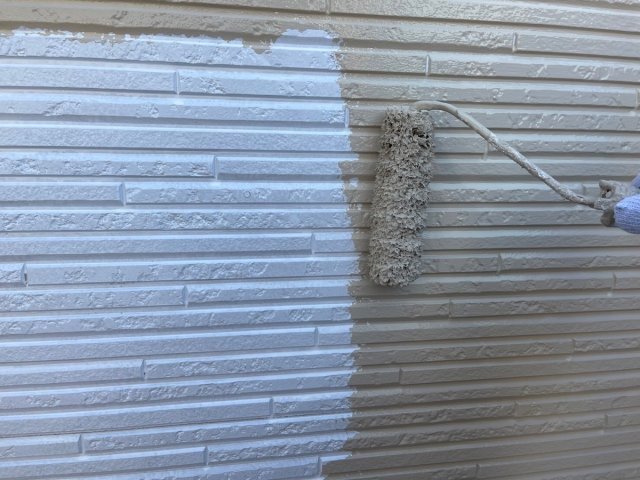 さいたま市 川越市 ふじみ野市 屋根外壁塗装工事 外壁上塗り ミヤケン