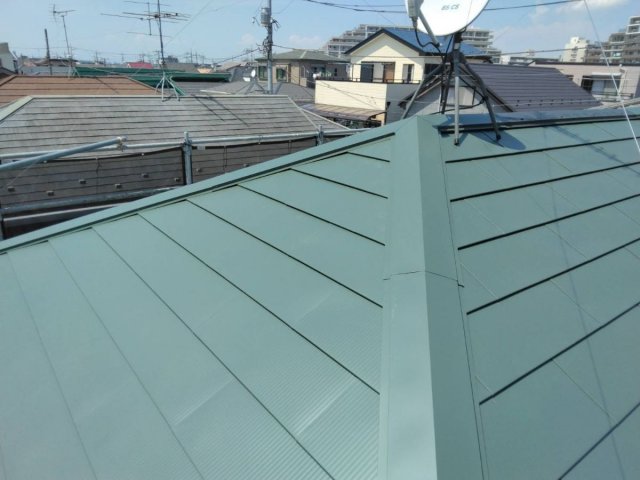 ふじみ野市 屋根外壁塗装工事 屋根カバー完了 お客様の声 ミヤケン