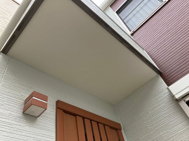 ふじみ野市 屋根外壁塗装工事 軒裏天井完了 お客様の声 ミヤケン