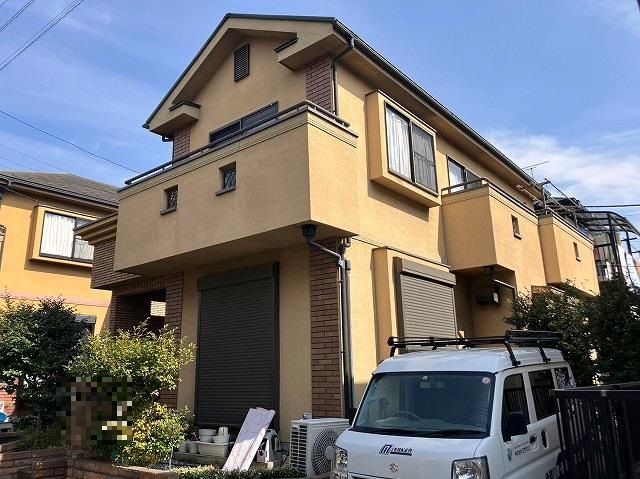川越市 外壁塗装工事 施工前 ミヤケン