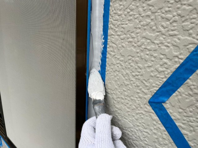 さいたま市見沼区 屋根外壁塗装工事 コーキングへら押え お客様の声 ミヤケン