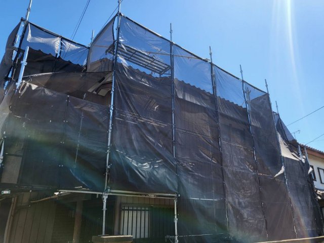 さいたま市見沼区 外壁塗装 足場組み ミヤケン