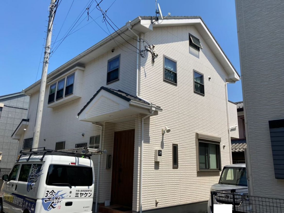 さいたま市見沼区 屋根外壁塗装工事 施工前 お客様の声 ミヤケン
