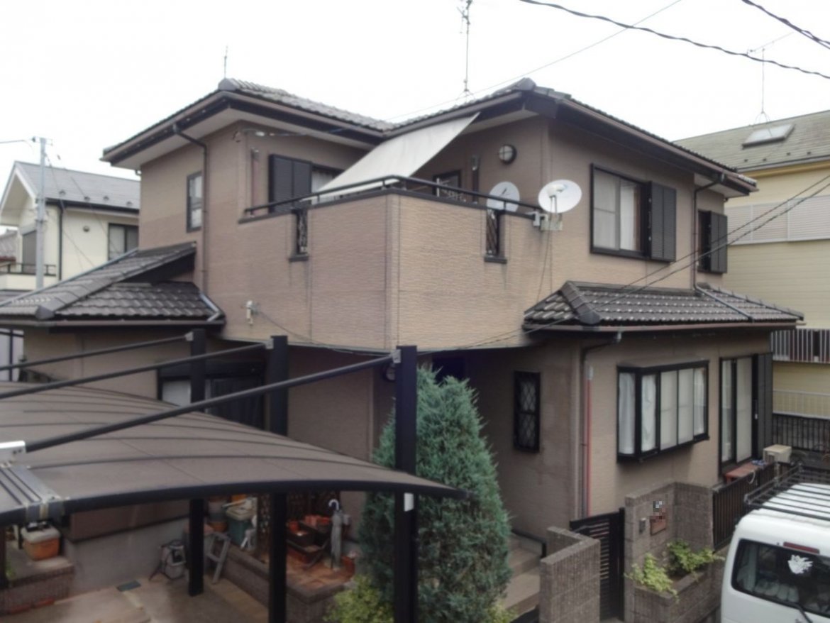 さいたま市岩槻区 外壁塗装工事 施工前 お客様の声 ミヤケン