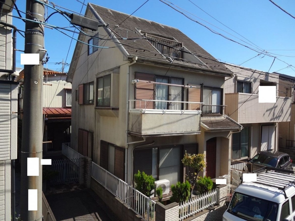 さいたま市上楽 外壁 施工前 ミヤケン