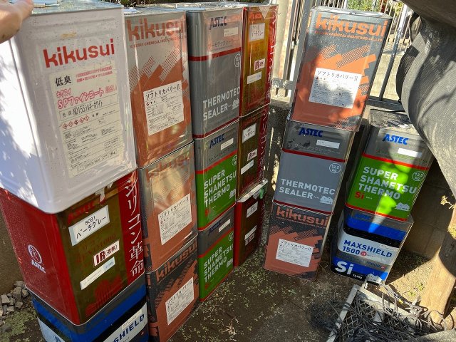 さいたま市浦和区 外壁塗装 塗料一式 ミヤケン