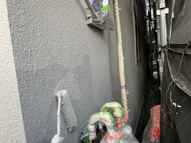 さいたま市浦和区 外壁 上塗り2回目 ミヤケン
