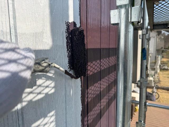 外壁(木部分)上塗り作業