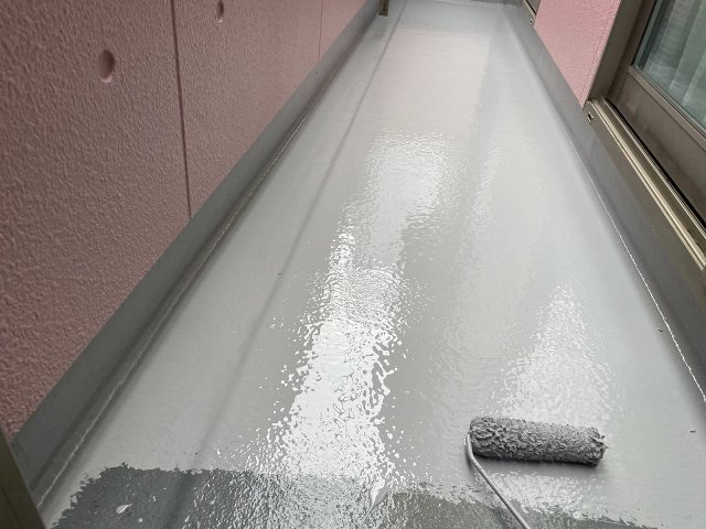 川越市 ベランダ防水 完了 ミヤケン