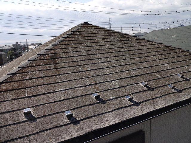 川越市小仙波町M様 屋根塗装 施工前 ミヤケン