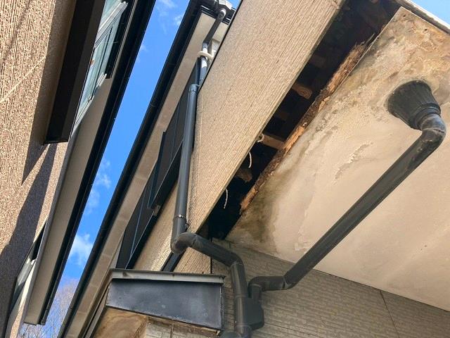 川越市小仙波町 軒裏天井 欠落