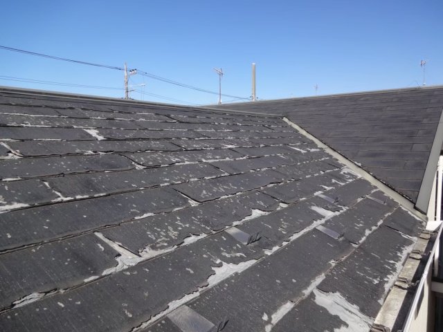さいたま市 パミール屋根 塗膜のはがれ ミヤケン