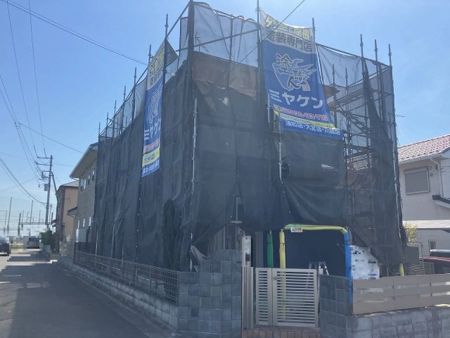 川越市 外壁塗装 足場組み ミヤケン